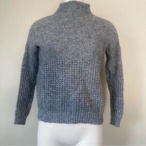 American Eagle Mock Neck Waffle Knit Sweater Size M